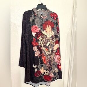 Black Milk Spirit of a Dragon Shirt Dress NWT